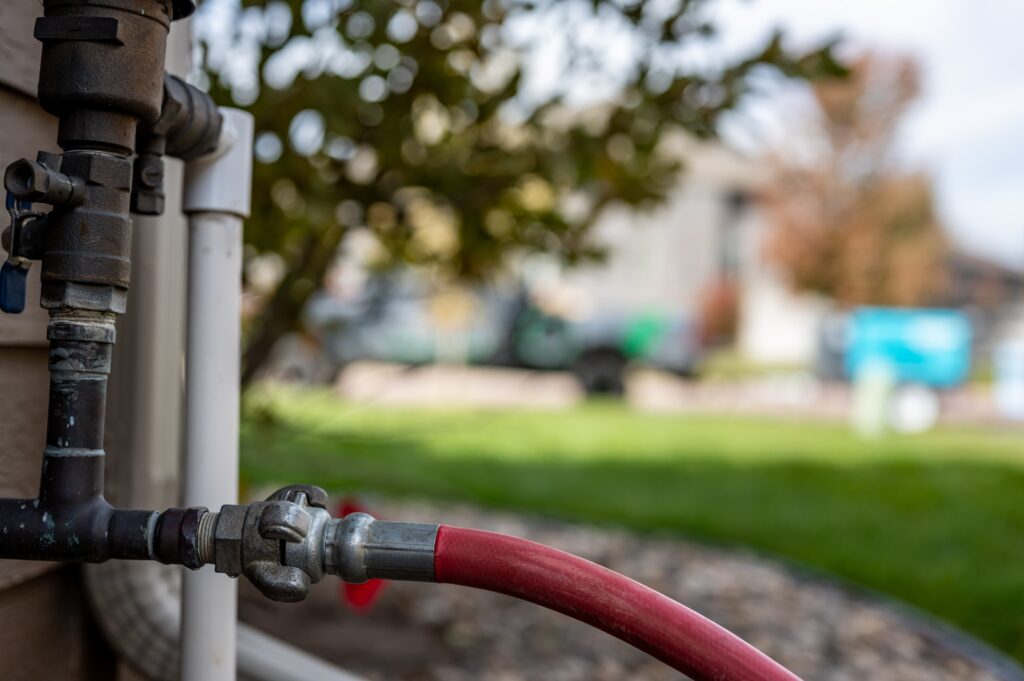 sprinkler hose blowout